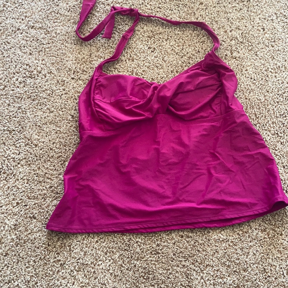 Catalina Fuchsia Tankini Top 3X (22w-24w)